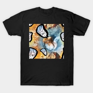 Time Flies surreal melting clocks T-Shirt